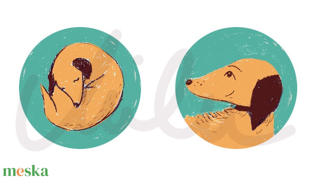 Felemás kutyás  fülbevaló - ékszer - fülbevaló - lógó fülbevaló - Meska.hu