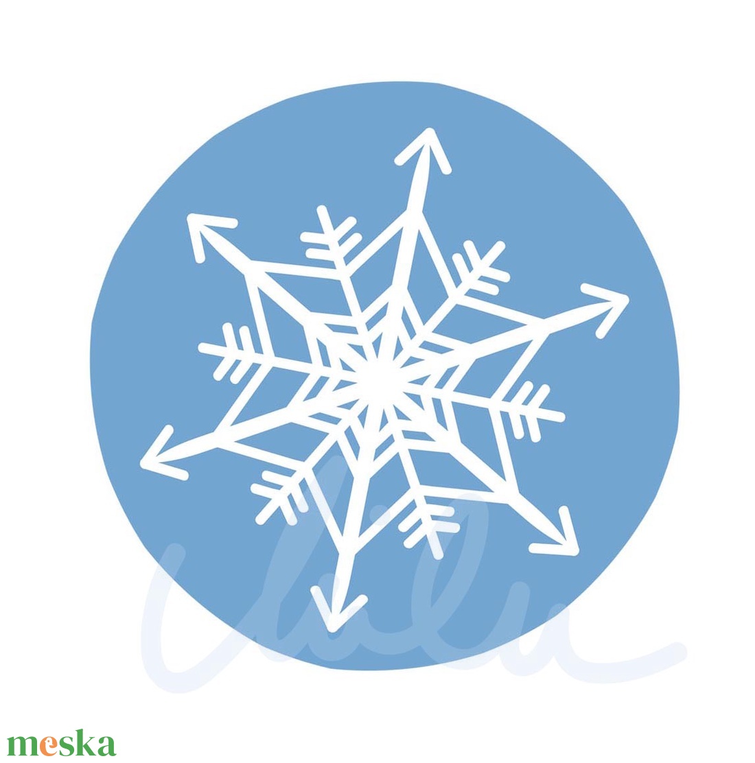 Hópelyhes  fülbevaló - ékszer - fülbevaló - lógó fülbevaló - Meska.hu