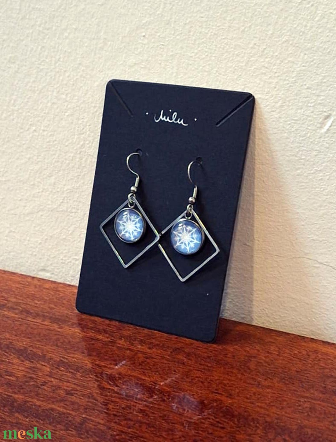 Hópelyhes  fülbevaló - ékszer - fülbevaló - lógó fülbevaló - Meska.hu