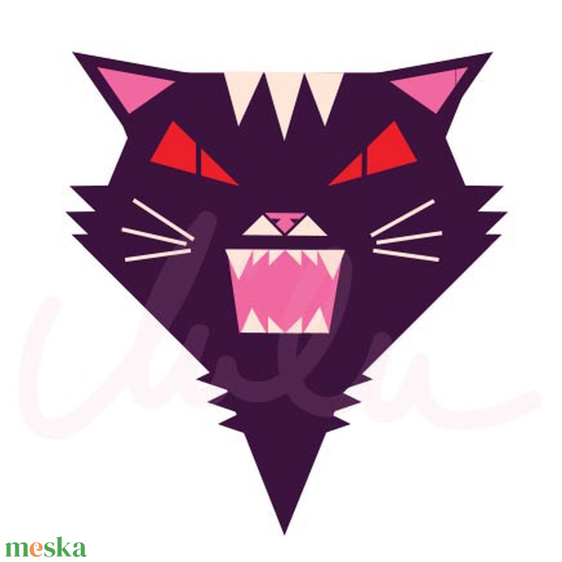 Mérges macska  bedugós fülbevaló - ékszer - fülbevaló - pötty fülbevaló - Meska.hu