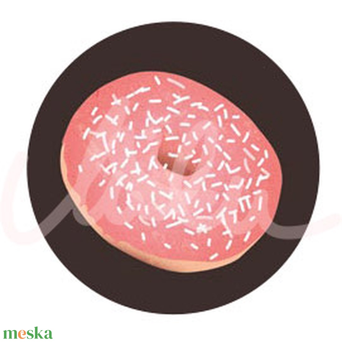 Fánkos kulcstartó - táska & tok - kulcstartó & táskadísz - kulcstartó - Meska.hu