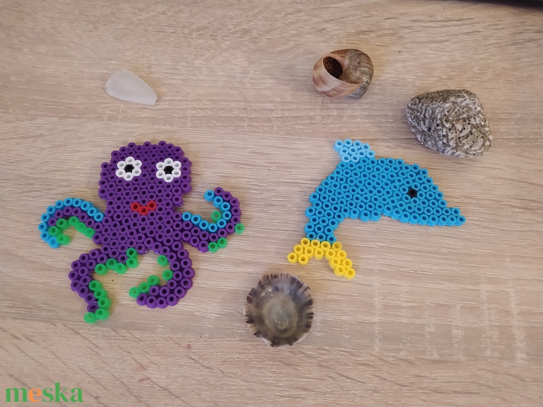 Vízi állatok - vasalható gyöngy  - otthon & életmód - dekoráció - dísztárgy - Meska.hu