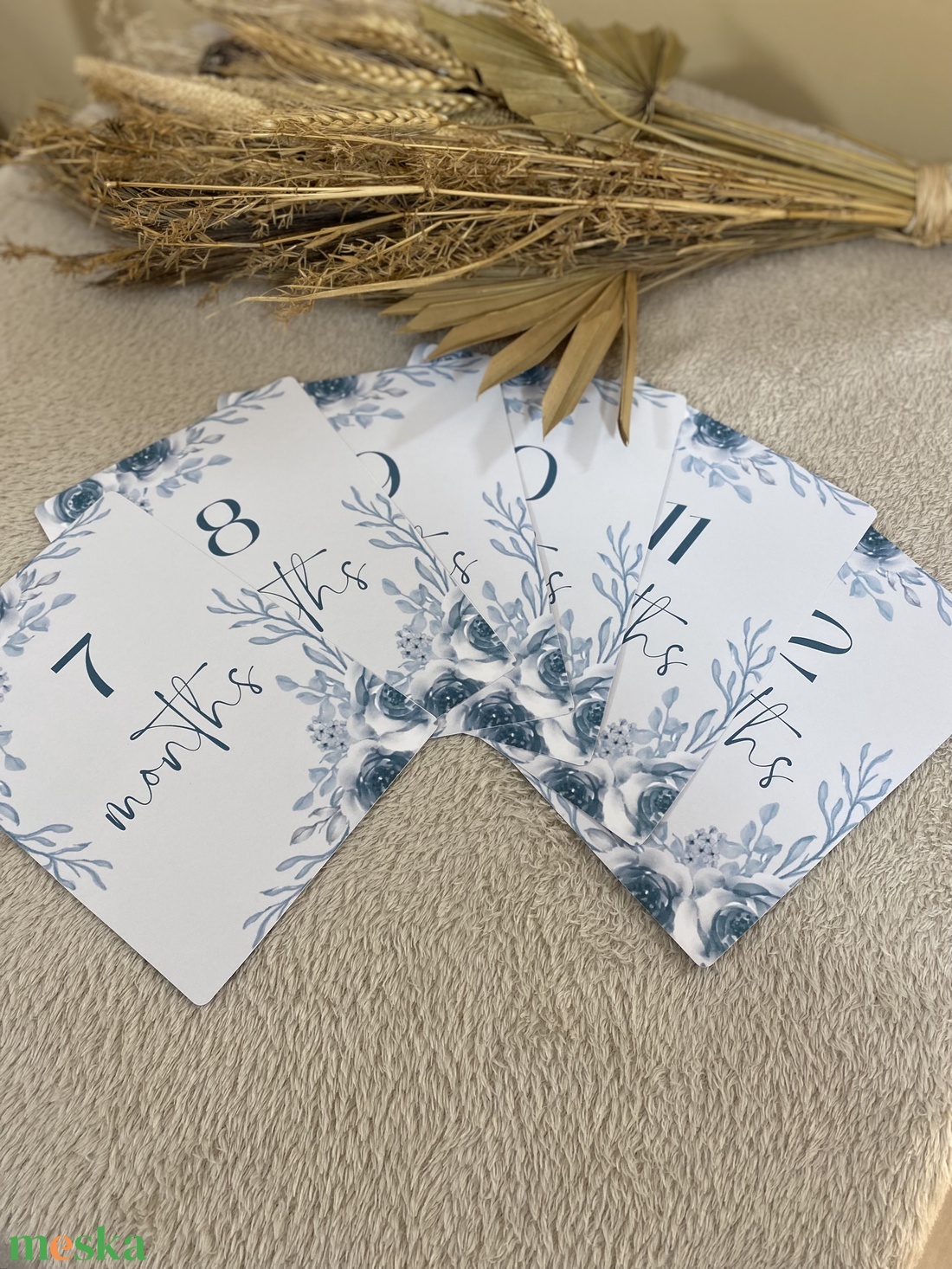 Mérföldkő kártya - baba - mama - babafotózás - babafotózási kellékek - Meska.hu