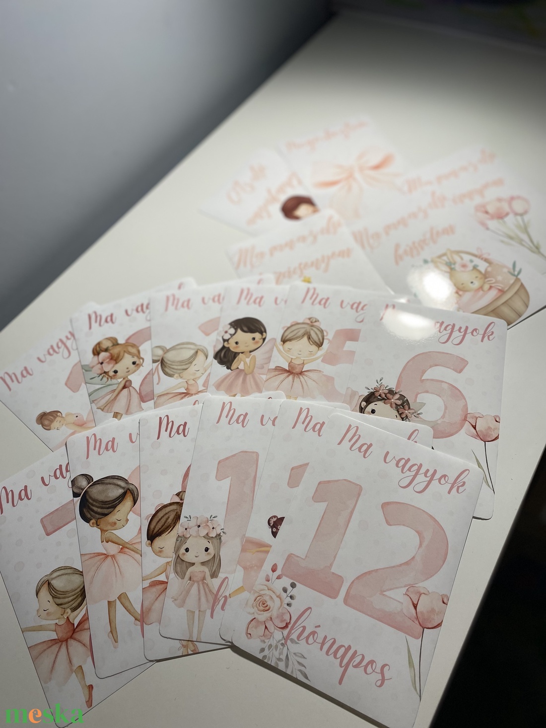 Mérföldkő kártya - baba - mama - babafotózás - baba mérföldkő kártyák - Meska.hu