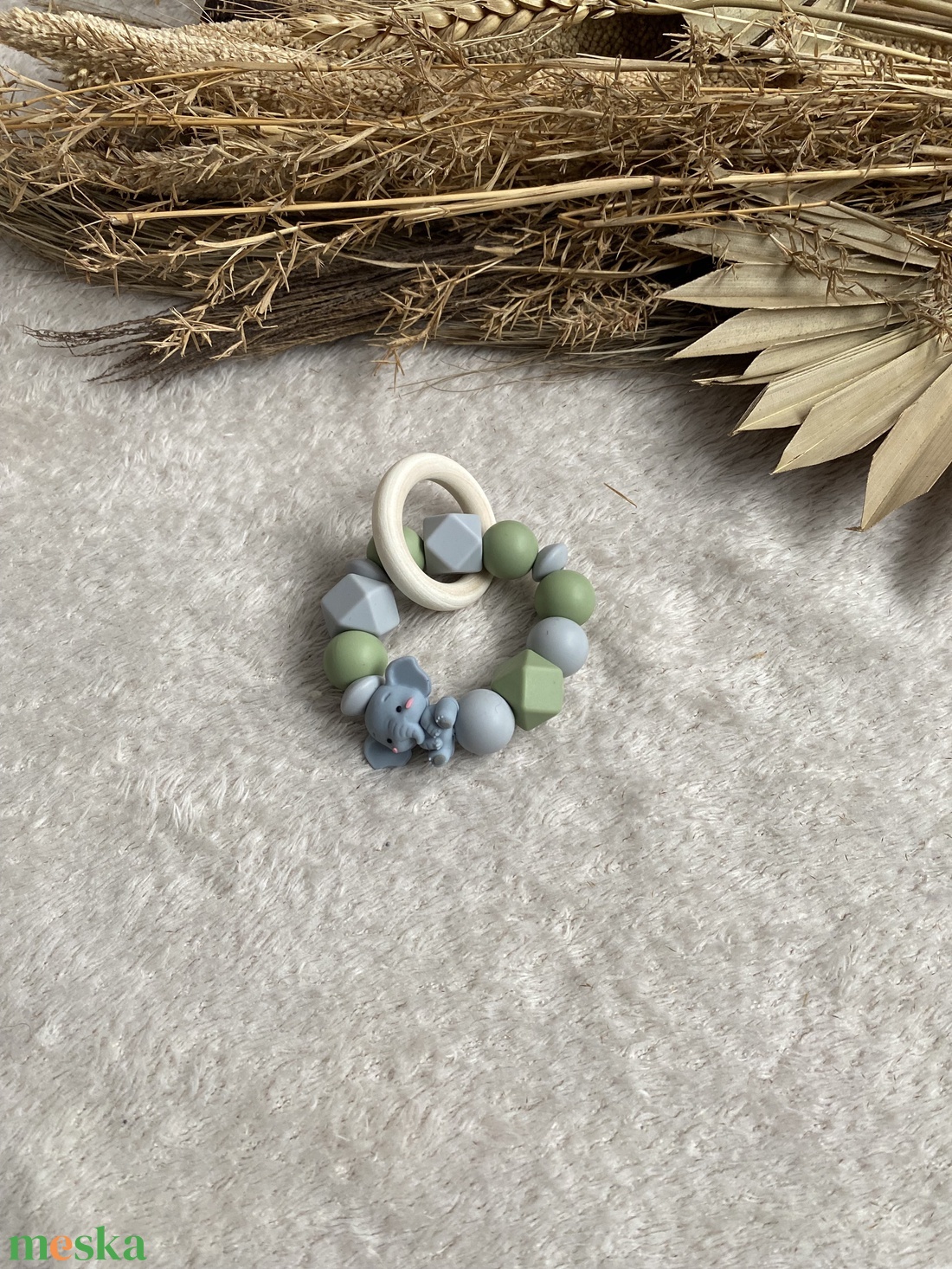 Elefántos marokrágcsa  - baba - mama - baba játékok - rágóka - Meska.hu