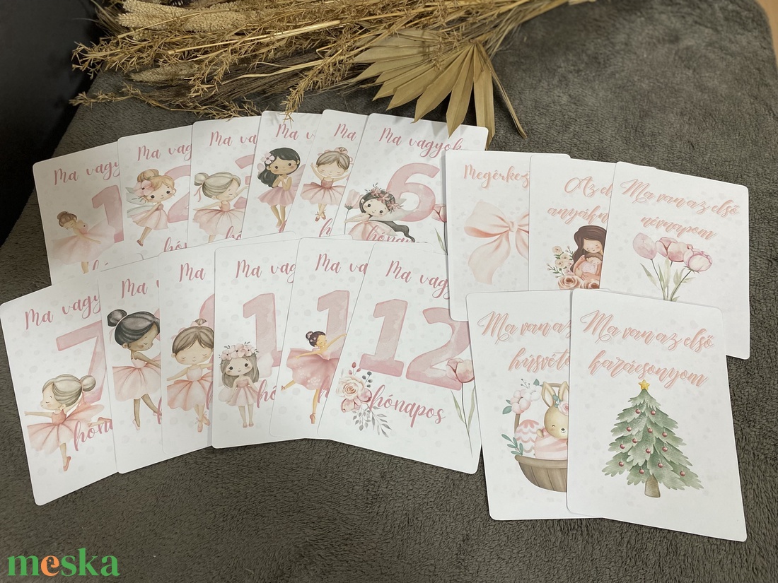 Mérföldkő kártya - baba - mama - babafotózás - baba mérföldkő kártyák - Meska.hu