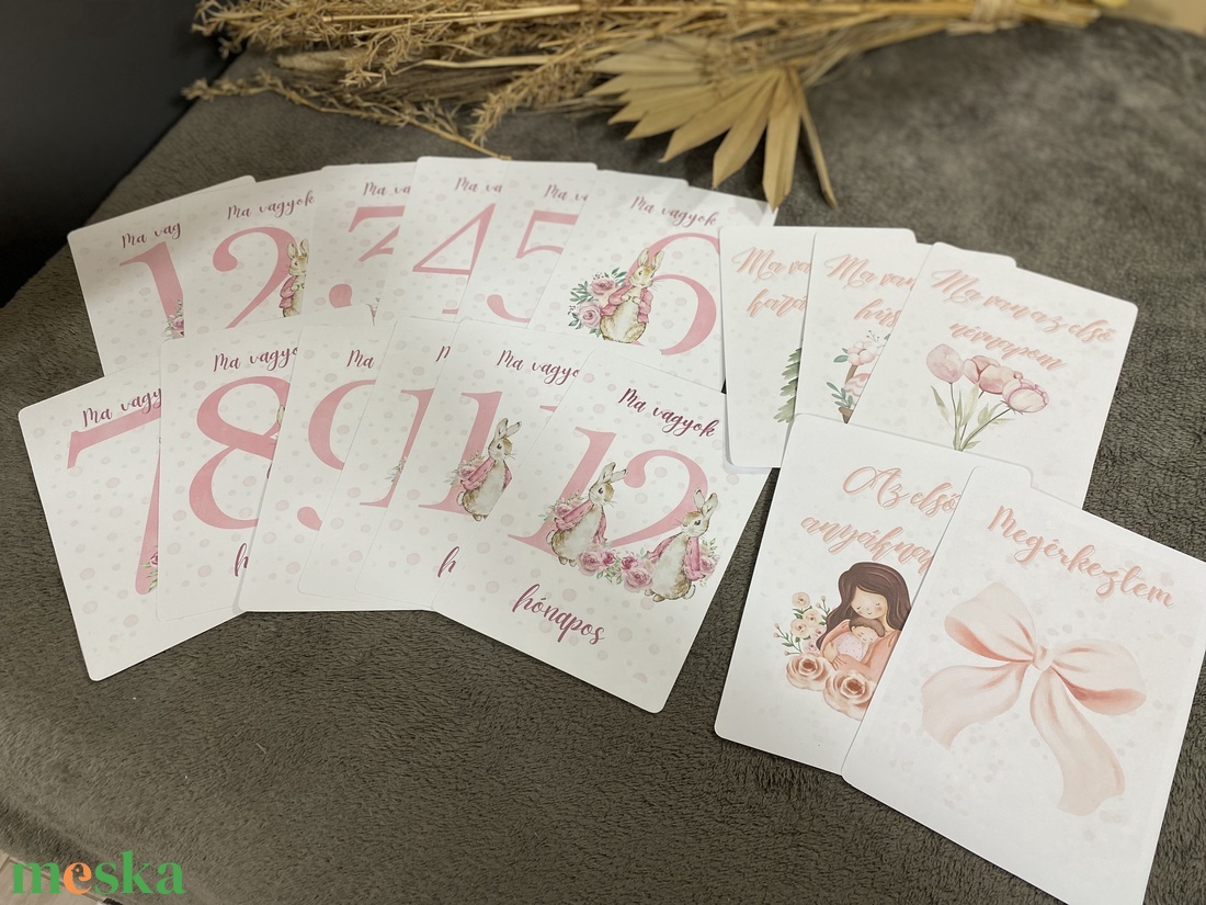 Mérföldkő kártya - baba - mama - babafotózás - baba mérföldkő kártyák - Meska.hu