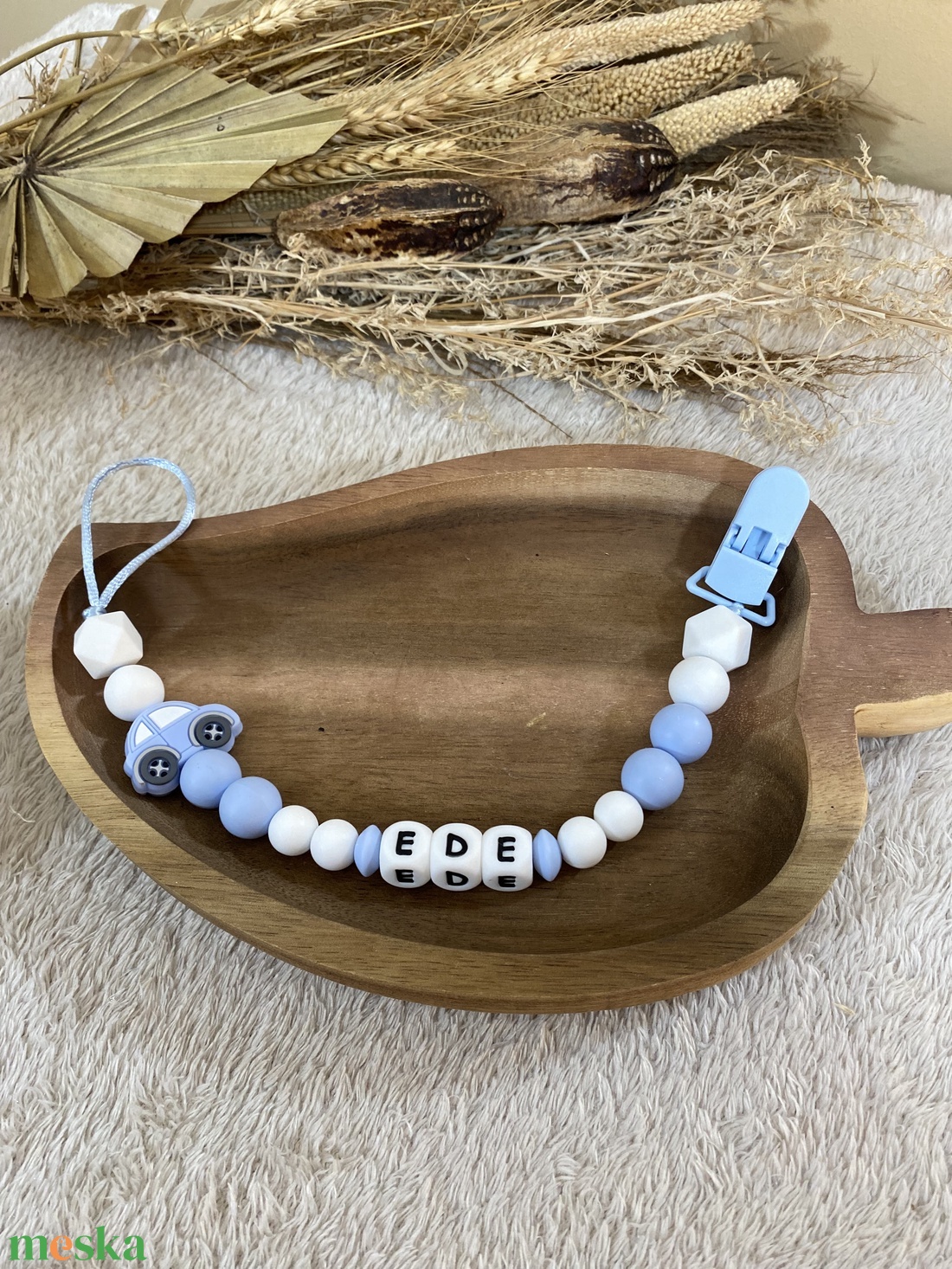 Cumilánc-Kék autós - baba - mama - baba játékok - cumilánc - Meska.hu