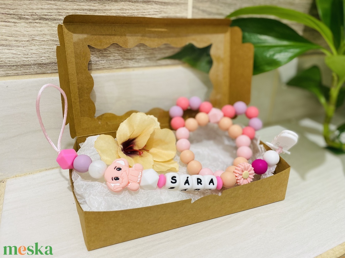 Cumi-és rágcsa szett - baba - mama - baba játékok - cumilánc - Meska.hu