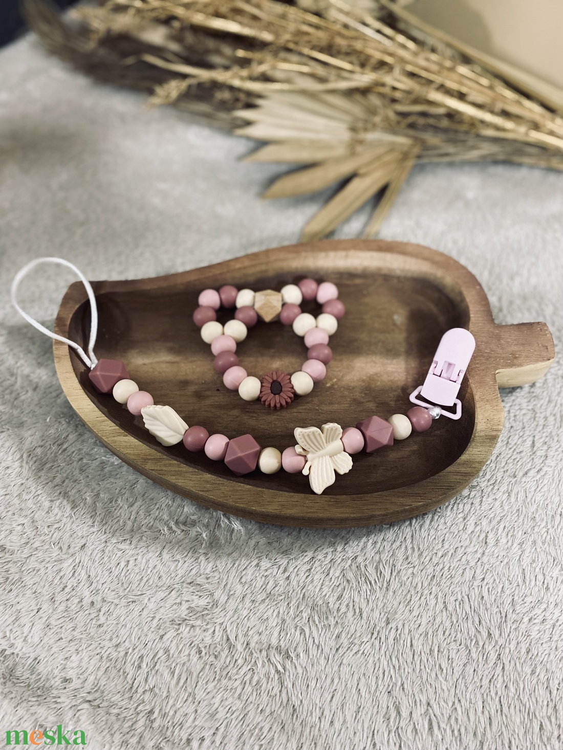 Cumi-és rágcsa szett - baba - mama - baba játékok - cumilánc - Meska.hu