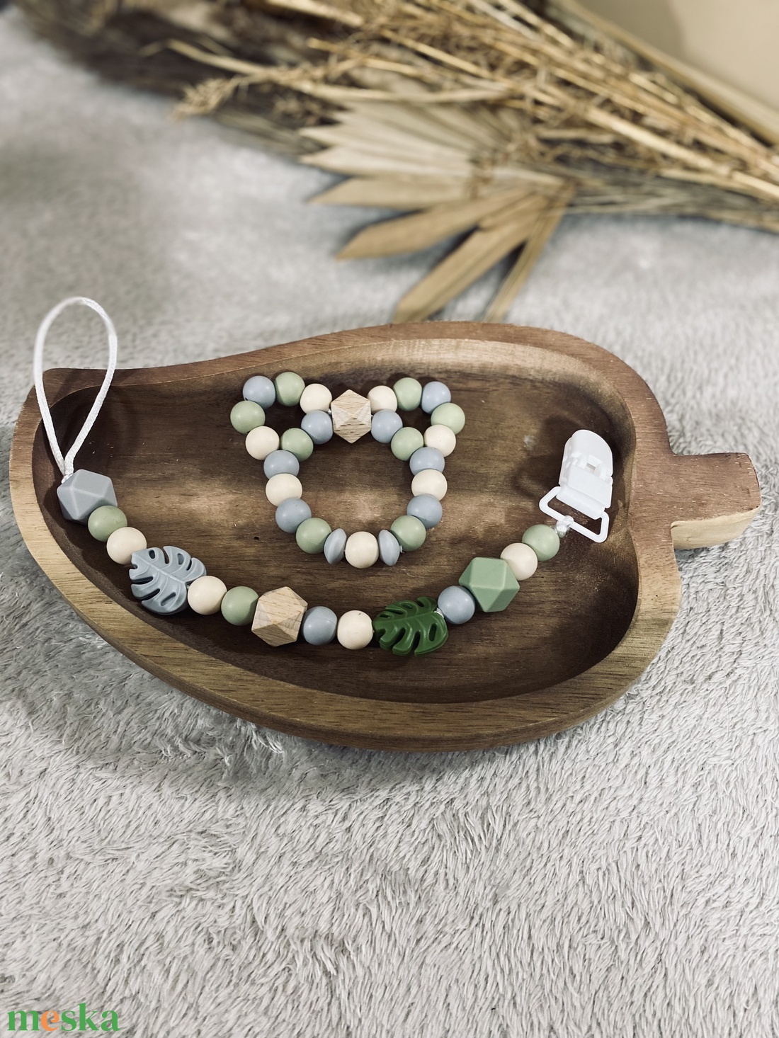 Cumi-és rágcsa szett - baba - mama - baba játékok - cumilánc - Meska.hu