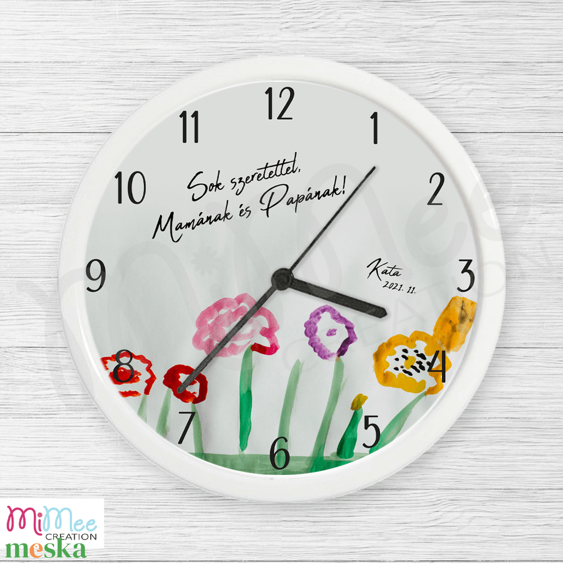 Gyermek rajzos falióra - otthon & életmód - dekoráció - fali és függő dekoráció - falióra & óra - Meska.hu