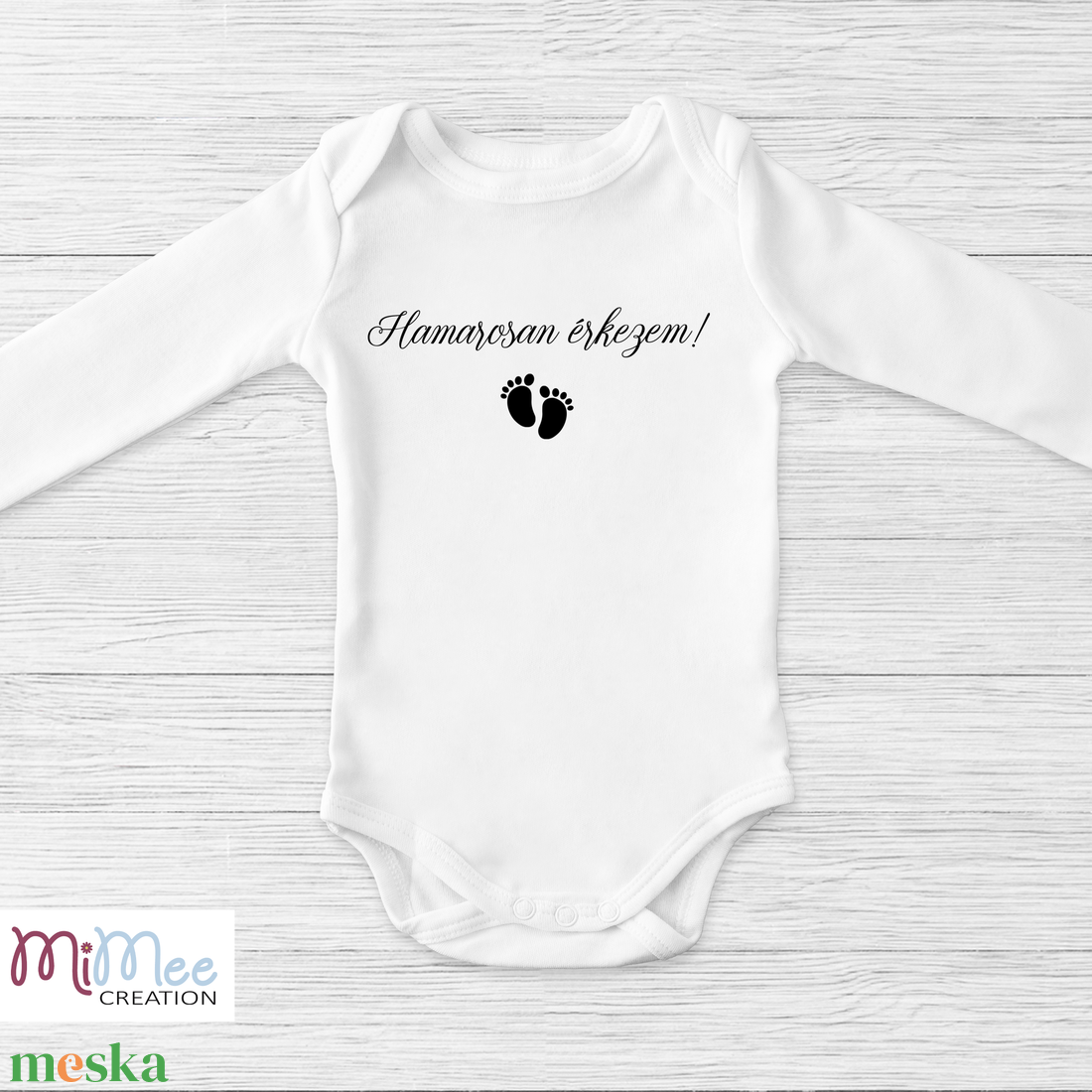 Hamarosan érkezem baba bejelentő body - ruha & divat - babaruha & gyerekruha - body - Meska.hu Hamarosan érkezem baba bejelentő body - ruha & divat - babaruha & gyerekruha - body - Meska.hu