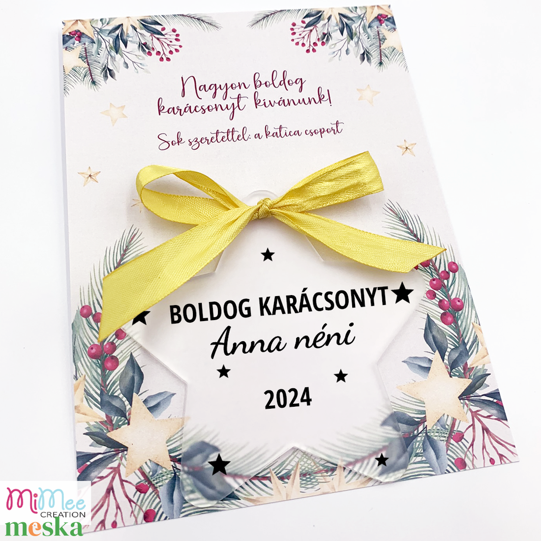 Névre szóló karácsonyfadísz - csillag - csillagos üdvözlőlappal - karácsony - karácsonyi lakásdekoráció - karácsonyfadíszek - Meska.hu Névre szóló karácsonyfadísz - csillag - csillagos üdvözlőlappal - karácsony - karácsonyi lakásdekoráció - karácsonyfadíszek - Meska.hu