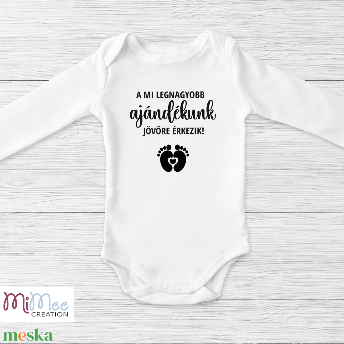 A mi legnagyobb ajándékunk feliratos baba bejelentő body - ruha & divat - babaruha & gyerekruha - body - Meska.hu A mi legnagyobb ajándékunk feliratos baba bejelentő body - ruha & divat - babaruha & gyerekruha - body - Meska.hu