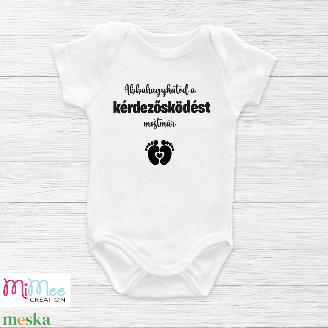 Abbahagyhatod a kérdezősködést - baba bejelentő body vicces felirattal - ruha & divat - babaruha & gyerekruha - body - Meska.hu