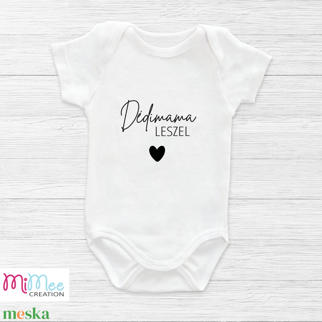 Dédszülős baba érkezést bejelentő, baba bejelentő body - ruha & divat - babaruha & gyerekruha - body - Meska.hu