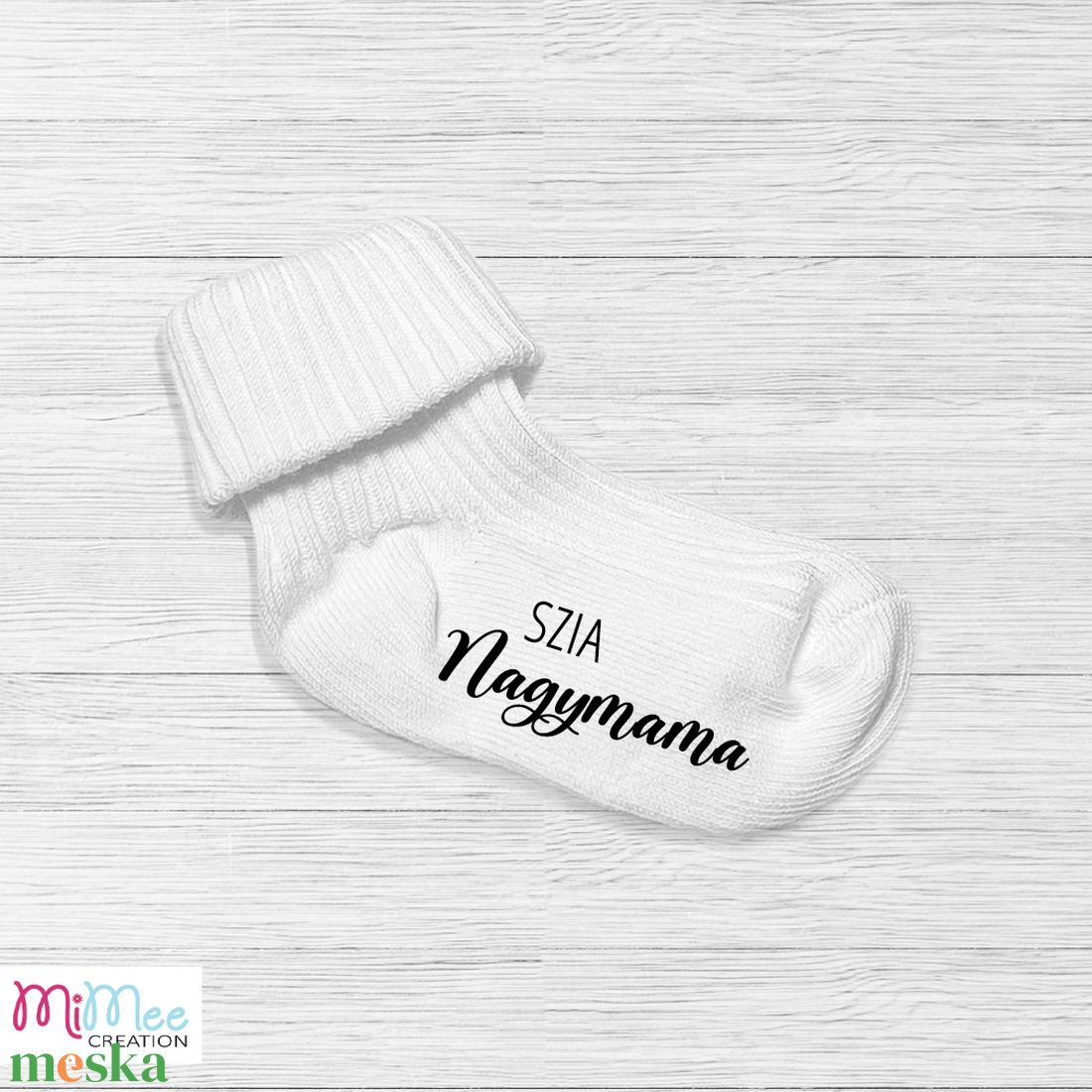 Baba bejelentő zokni nagymamáknak, bababejelentő kis zokni - ruha & divat - babaruha & gyerekruha - babafotózási ruha és kellék - Meska.hu