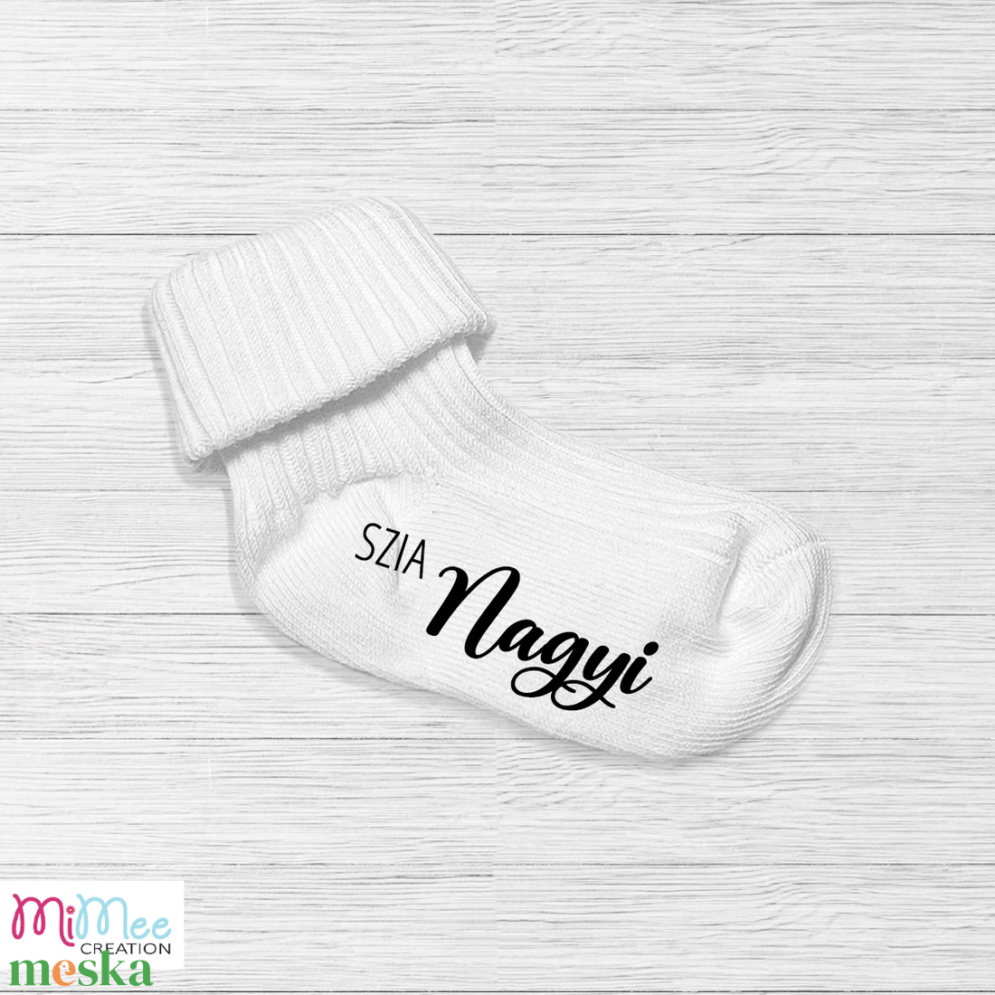 Baba bejelentő zokni nagymamáknak, bababejelentő kis zokni - ruha & divat - babaruha & gyerekruha - babafotózási ruha és kellék - Meska.hu