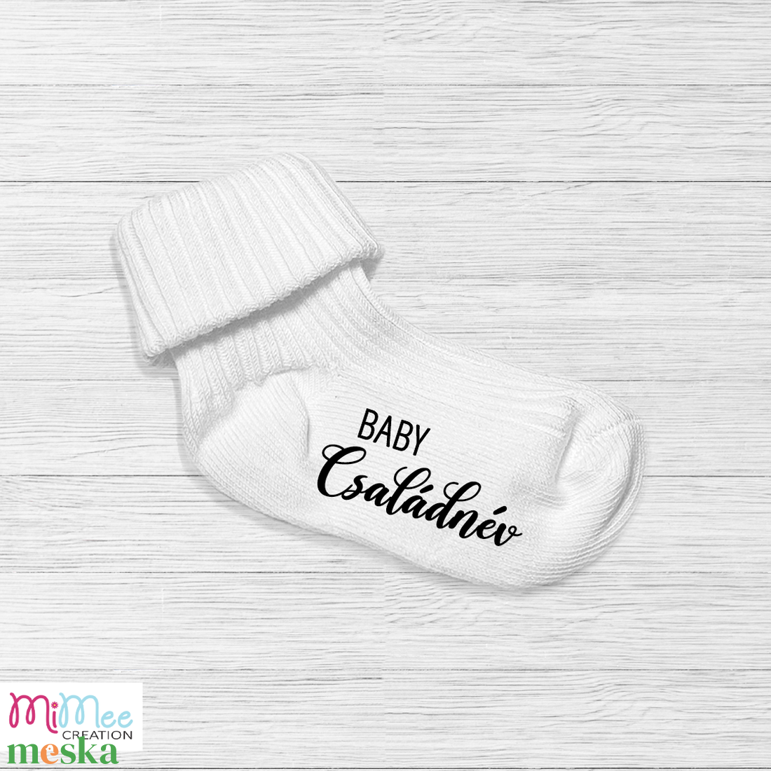 Baby családneves baba bejelentő zokni - ruha & divat - babaruha & gyerekruha - babafotózási ruha és kellék - Meska.hu Baby családneves baba bejelentő zokni - ruha & divat - babaruha & gyerekruha - babafotózási ruha és kellék - Meska.hu