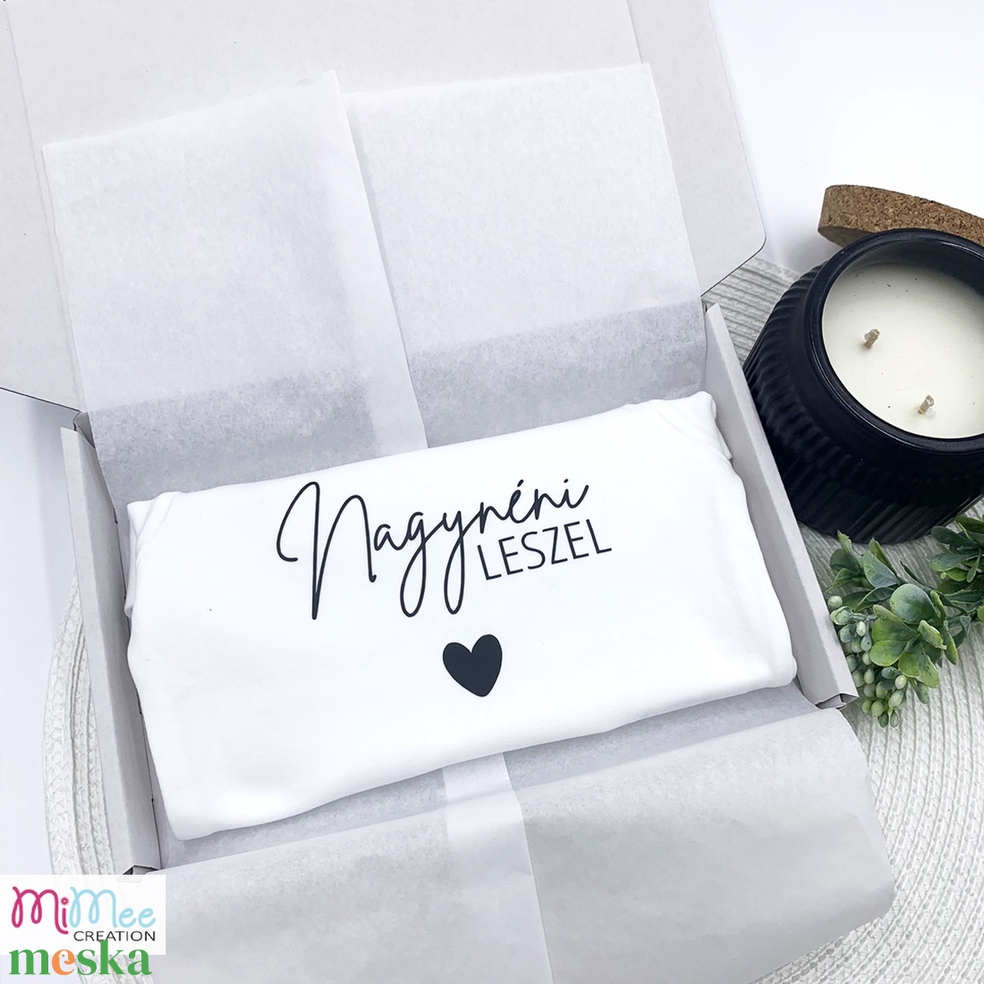 Nagynéni/nagybácsi leszel baba érkezést bejelentő body - ruha & divat - babaruha & gyerekruha - body - Meska.hu