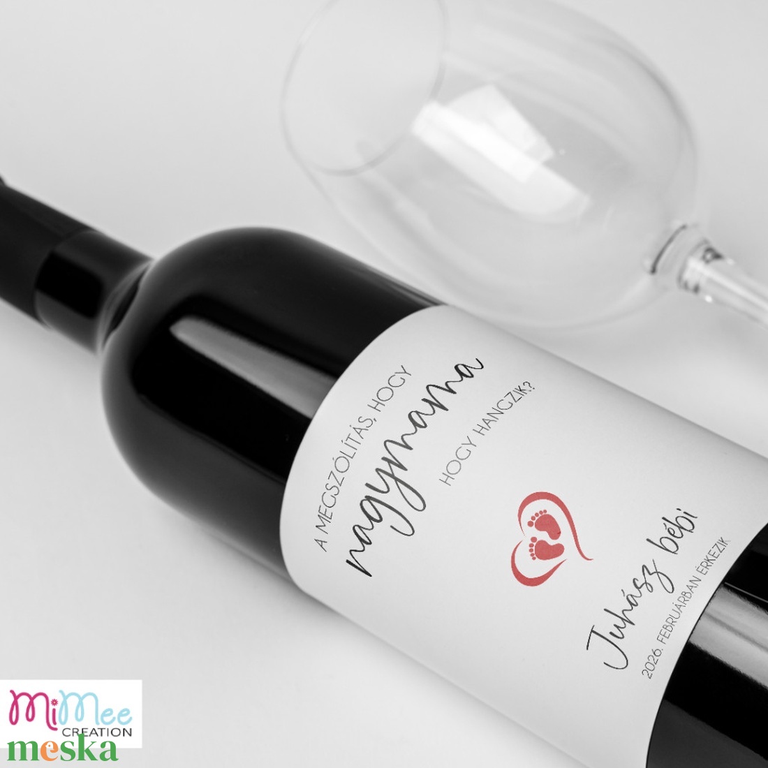 A megszólítás, hogy... - baba bejelentő boros üveg címke, egyedi matrica - otthon & életmód - papír, írószer - matrica, matrica csomag - Meska.hu  A megszólítás, hogy... - baba bejelentő boros üveg címke, egyedi matrica - otthon & életmód - papír, írószer - matrica, matrica csomag - Meska.hu