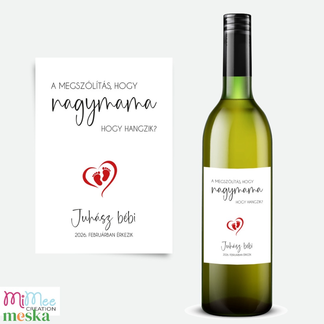 A megszólítás, hogy... - baba bejelentő boros üveg címke, egyedi matrica - otthon & életmód - papír, írószer - matrica, matrica csomag - Meska.hu  A megszólítás, hogy... - baba bejelentő boros üveg címke, egyedi matrica - otthon & életmód - papír, írószer - matrica, matrica csomag - Meska.hu