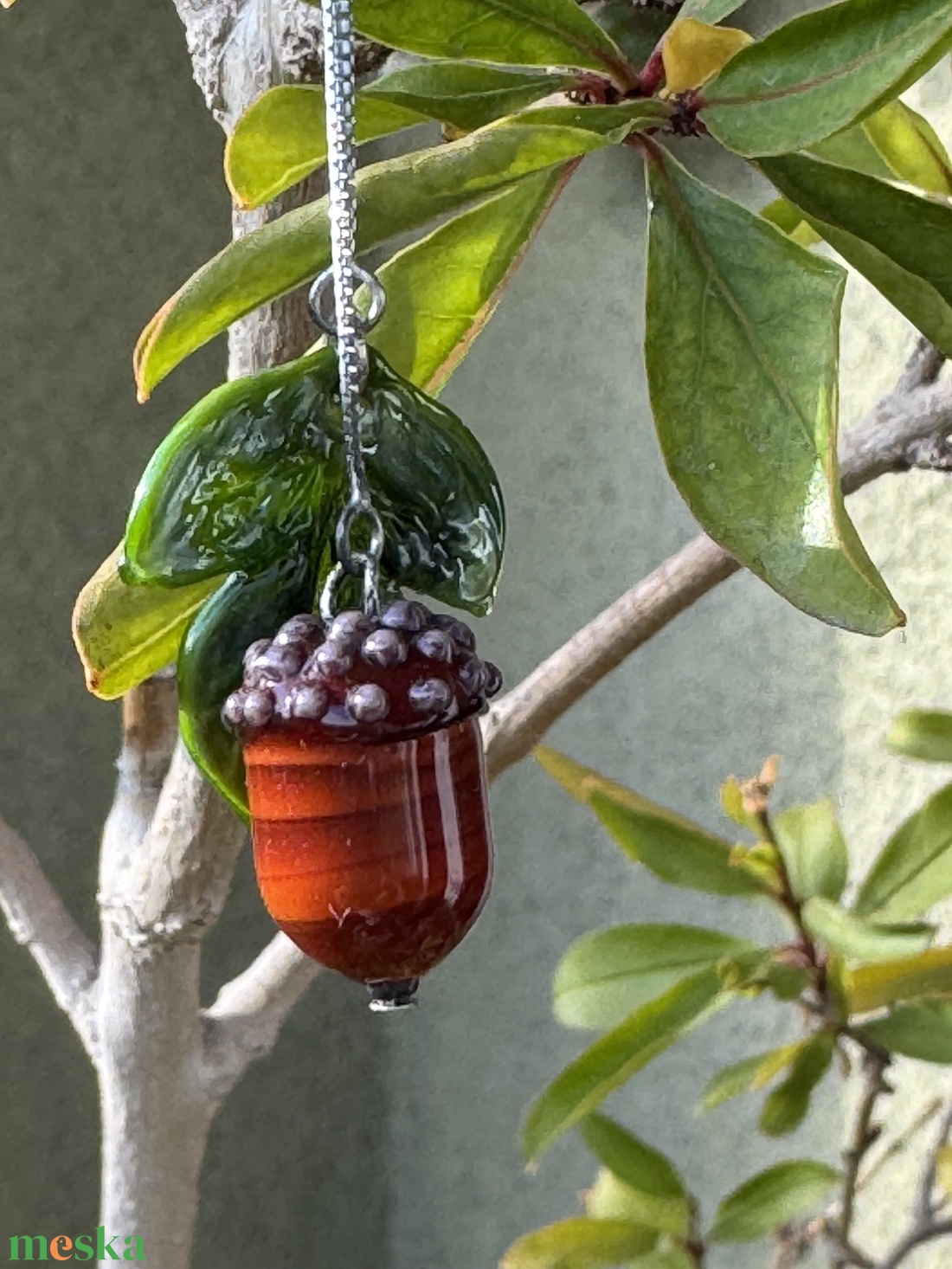 Makkos ezüst fülbevaló - ékszer - fülbevaló - lógó fülbevaló - Meska.hu