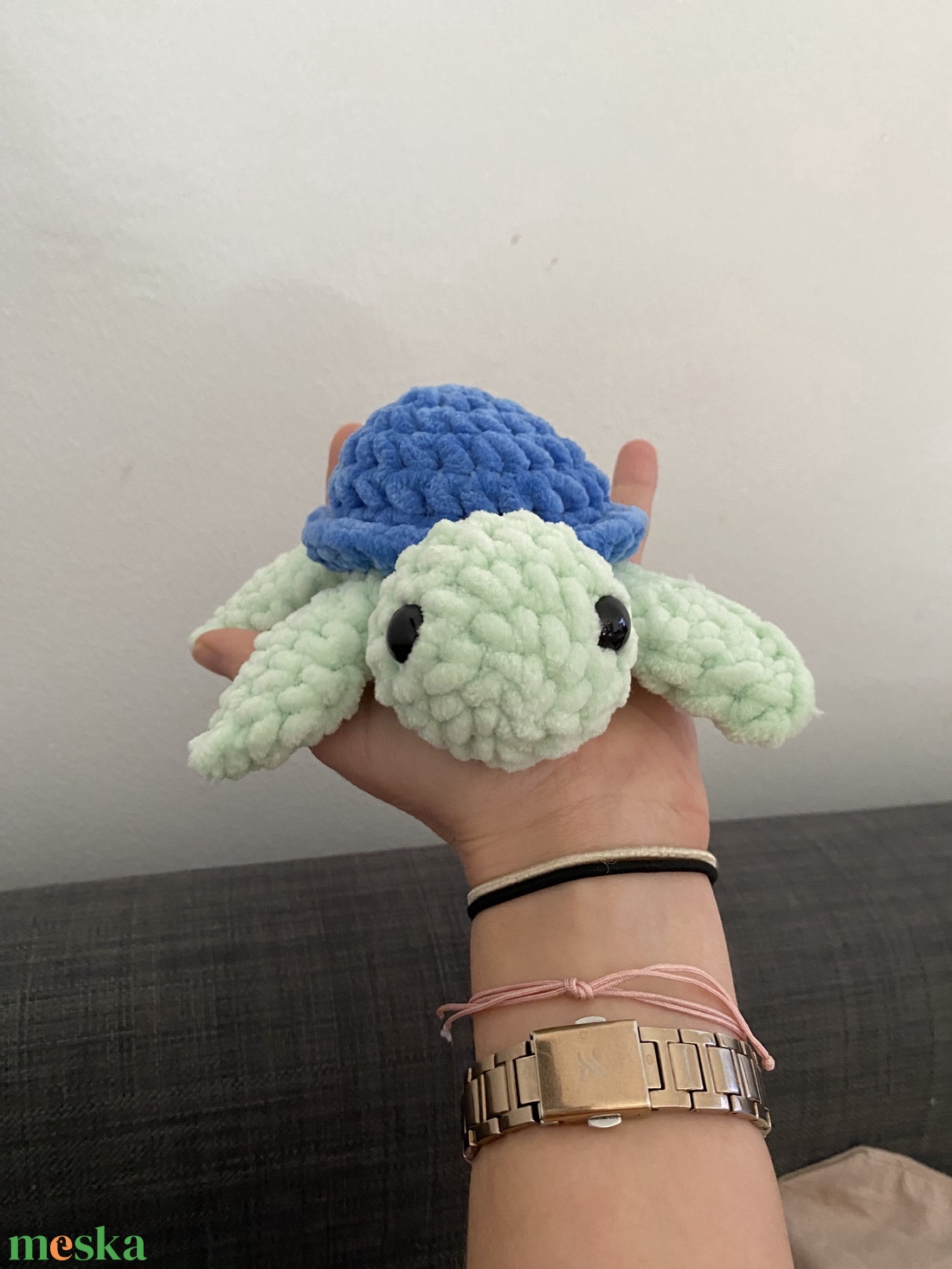 Horgolt teknős béka  - játék & sport - plüssállat & játékfigura - teknős - Meska.hu