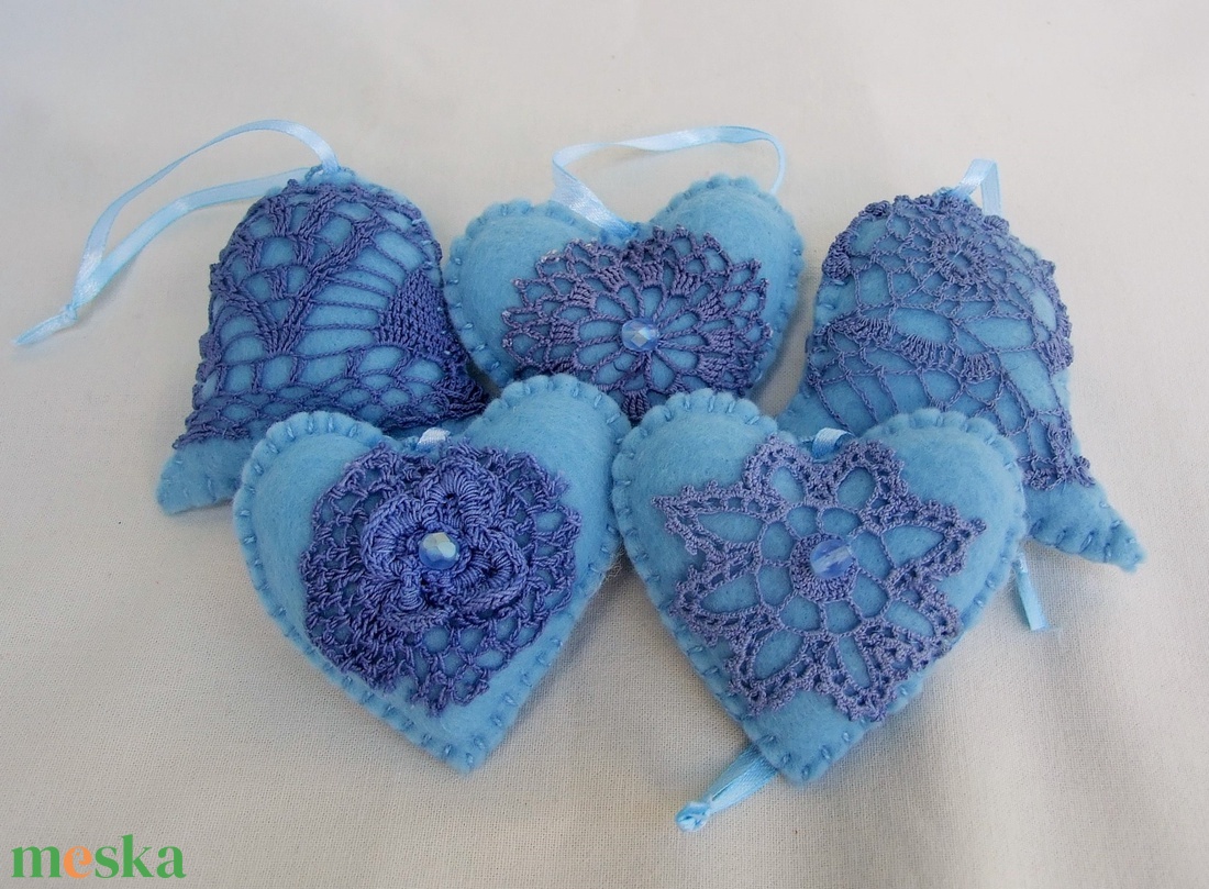 Világoskék filc dísz garnitúra - karácsony - karácsonyi lakásdekoráció - karácsonyfadíszek - Meska.hu Világoskék filc dísz garnitúra - karácsony - karácsonyi lakásdekoráció - karácsonyfadíszek - Meska.hu