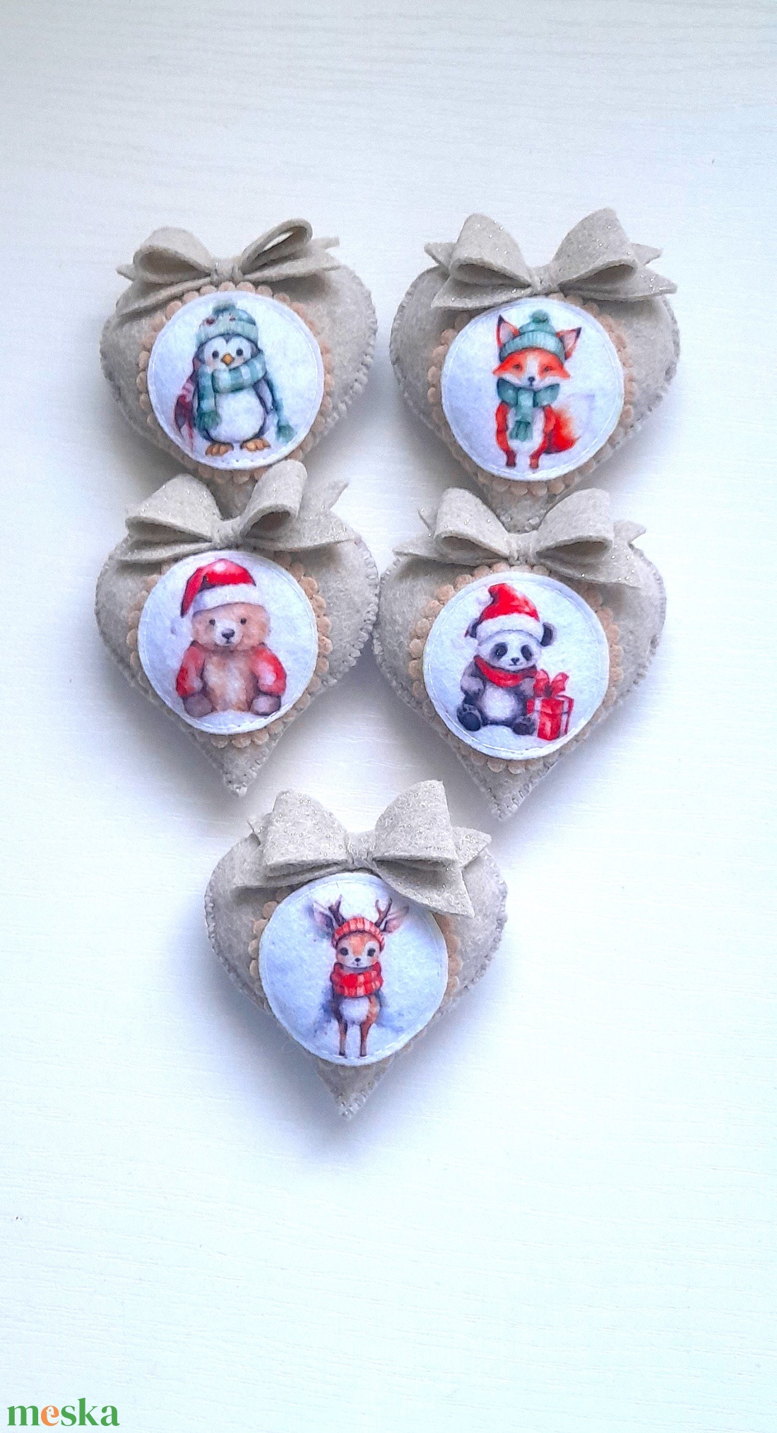 Cuki állatkás karácsonyi díszek. - karácsony - karácsonyi lakásdekoráció - karácsonyfadíszek - Meska.hu Cuki állatkás karácsonyi díszek. - karácsony - karácsonyi lakásdekoráció - karácsonyfadíszek - Meska.hu