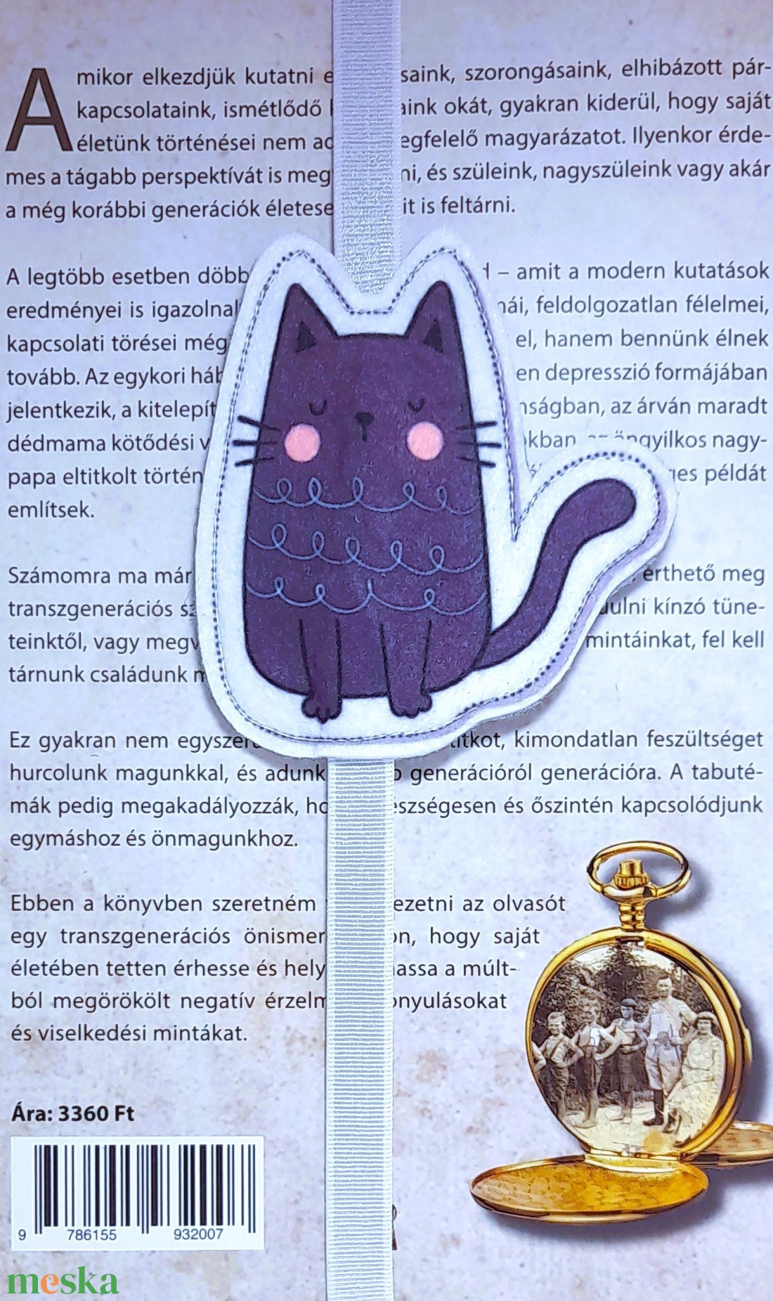 Kedves cica könyvjelző 3. - könyv & zene - könyvjelző - Meska.hu