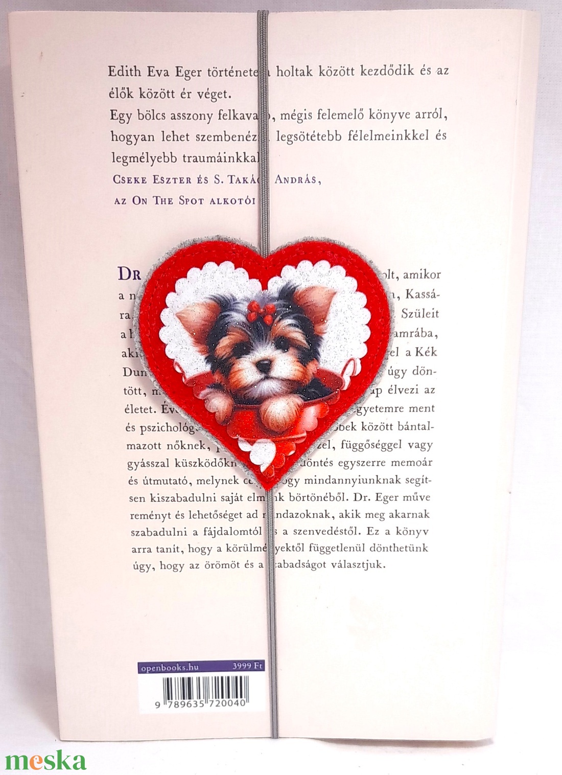 Yorki könyvjelző - könyv & zene - könyvjelző - Meska.hu