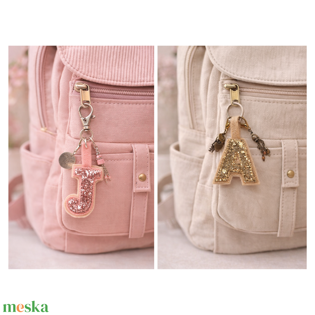 Betű - névreszóló kulcstartó, táskadísz. - táska & tok - kulcstartó & táskadísz - kulcstartó - Meska.hu