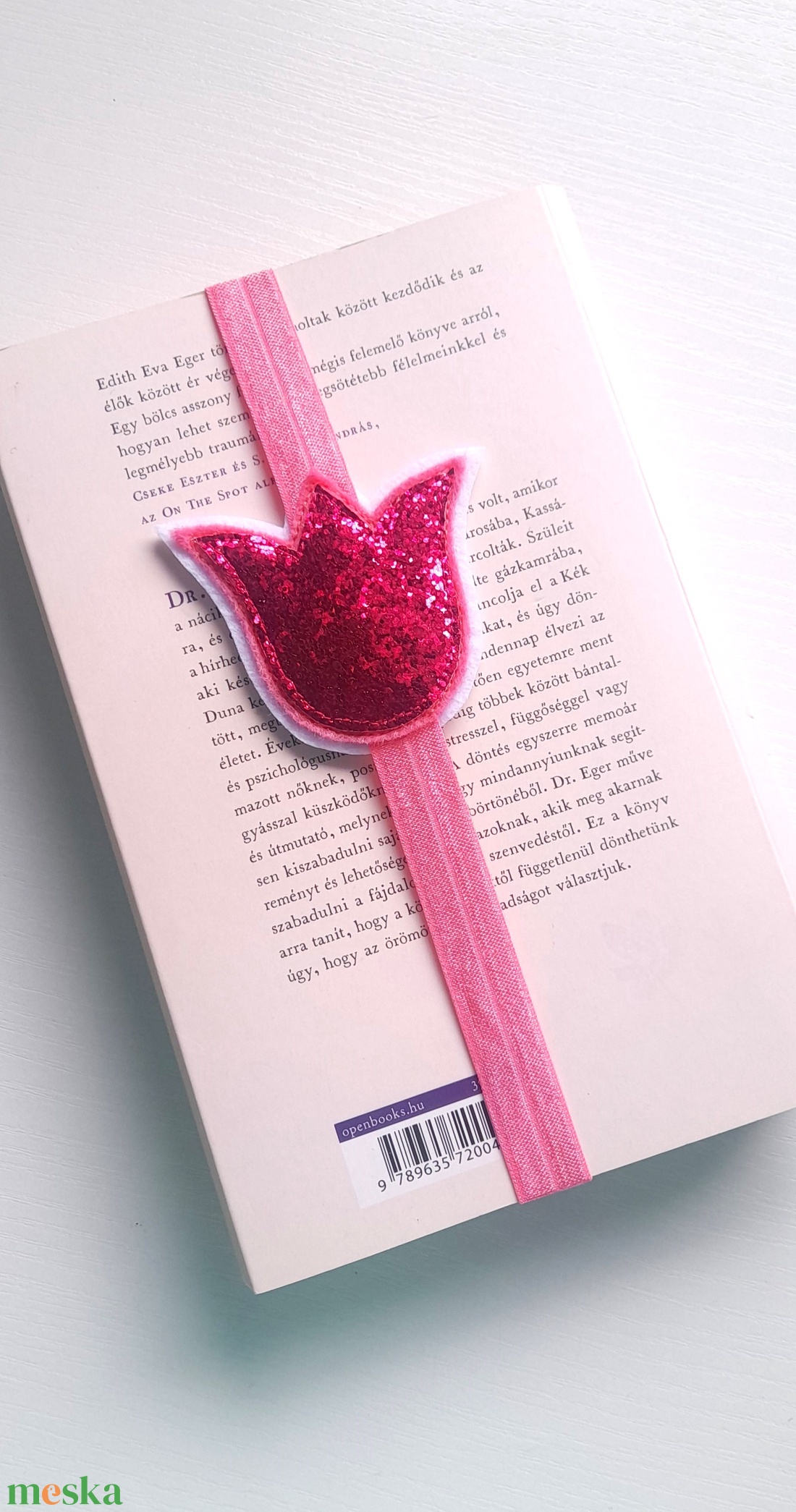 Pink Tulipán Könyvjelző . - könyv & zene - könyvjelző - Meska.hu