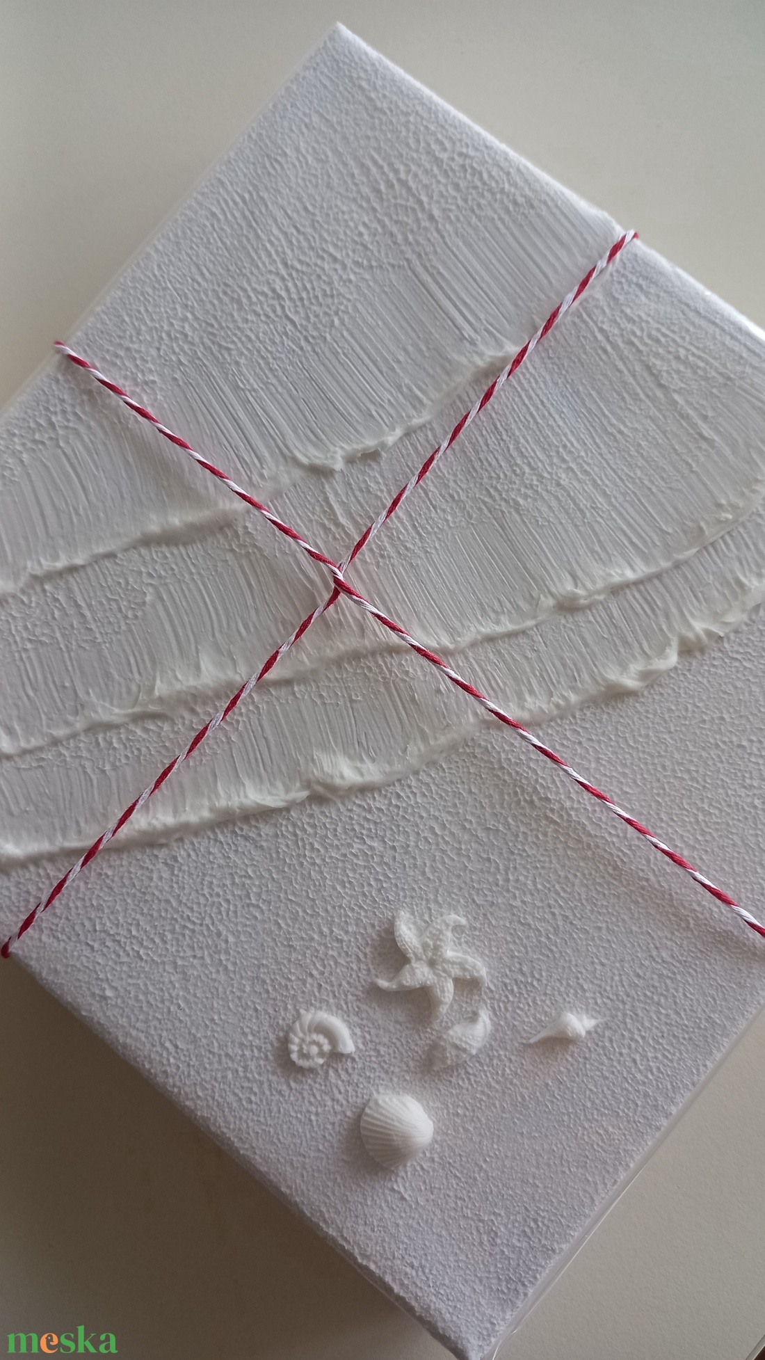 Festhető texturált tengerpart kép - kreatív élménycsomag felnőtteknek és gyerekeknek - diy (csináld magad) - egységcsomag - Meska.hu