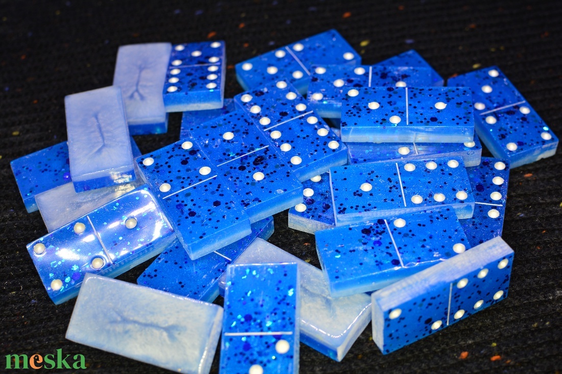 Epoxi dominó készlet - játék & sport - táblajáték és kártyajáték - dominó - Meska.hu