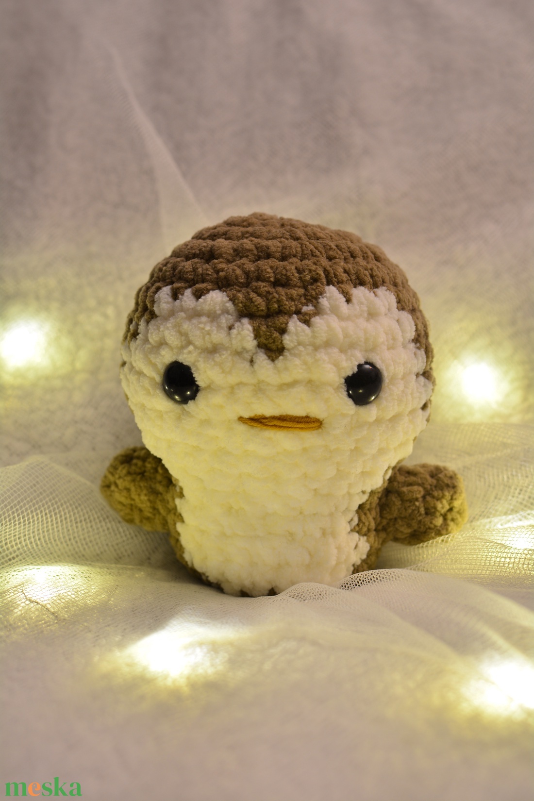 Amigurumi plüss pingvin - karácsony - karácsonyi lakásdekoráció - karácsonyi manók, figurák - Meska.hu