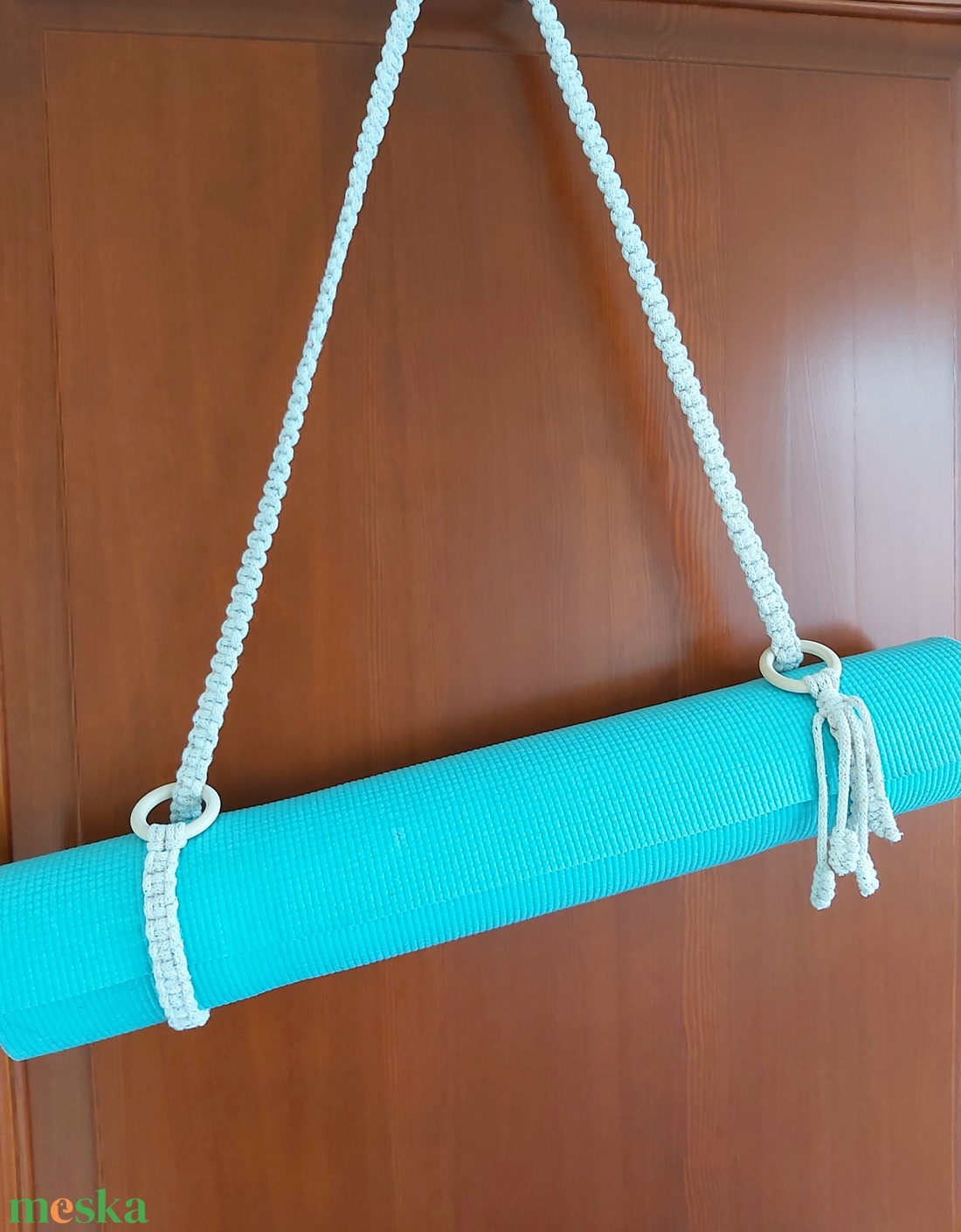 Makramé jóga matrac tartó - játék & sport - sport és kikapcsolódás - jóga, pilates, torna - jógatáska - Meska.hu