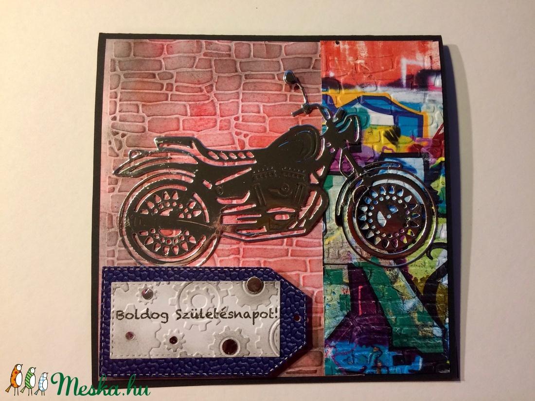Születésnapi képeslap motorkerékpár, motor - - Meska.hu Születésnapi képeslap motorkerékpár, motor - - Meska.hu