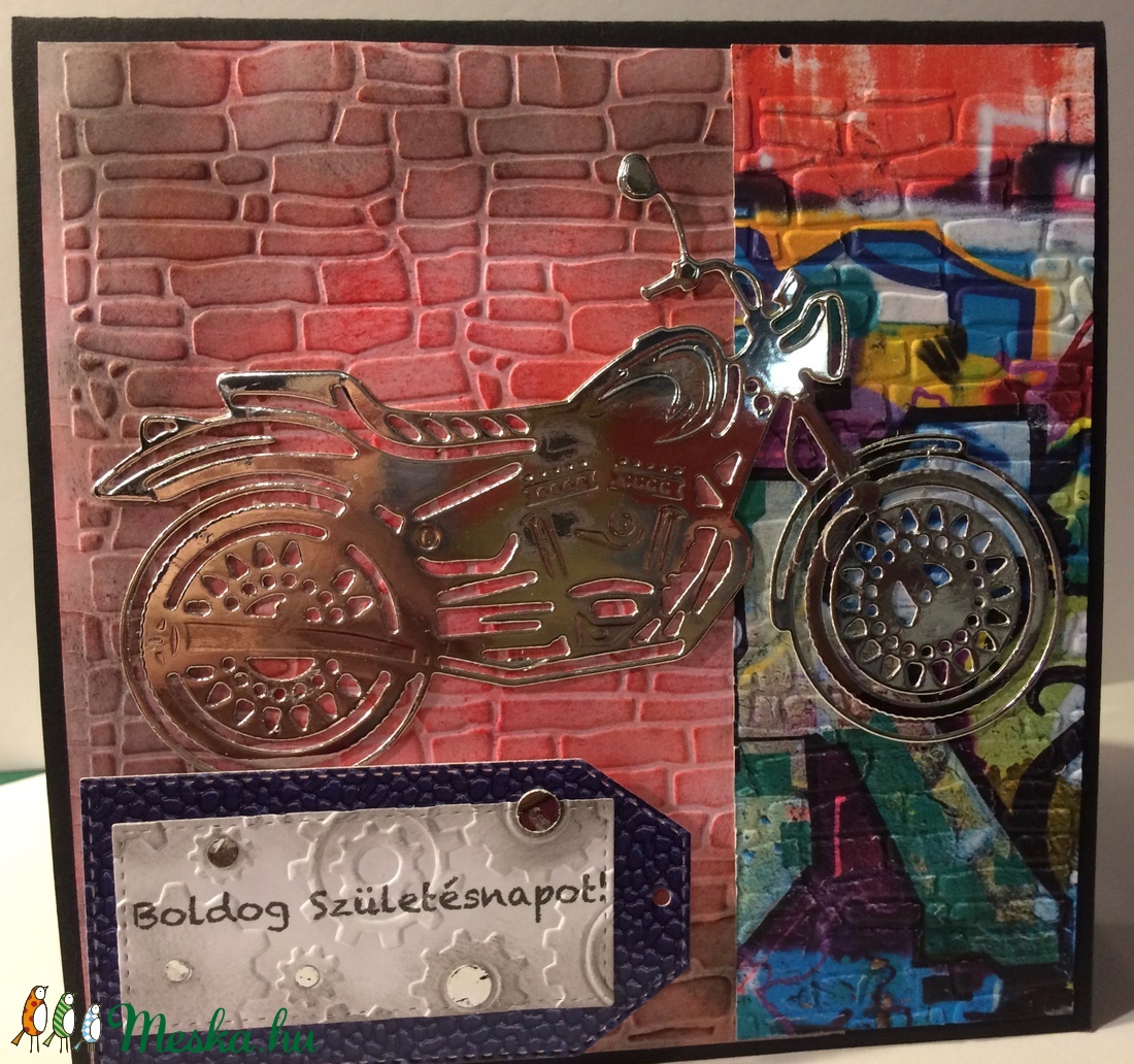 Születésnapi képeslap motorkerékpár, motor - - Meska.hu Születésnapi képeslap motorkerékpár, motor - - Meska.hu