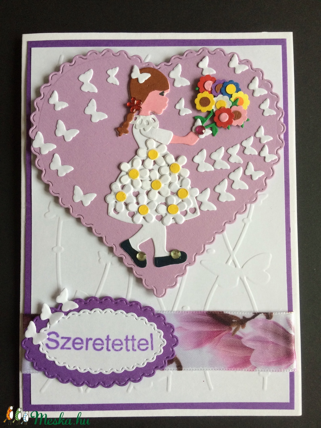 Anyák napi, Szeretettel képeslap, születésnap, névnap, óvodai ballagás, 3D, anyák napja -  - Meska.hu