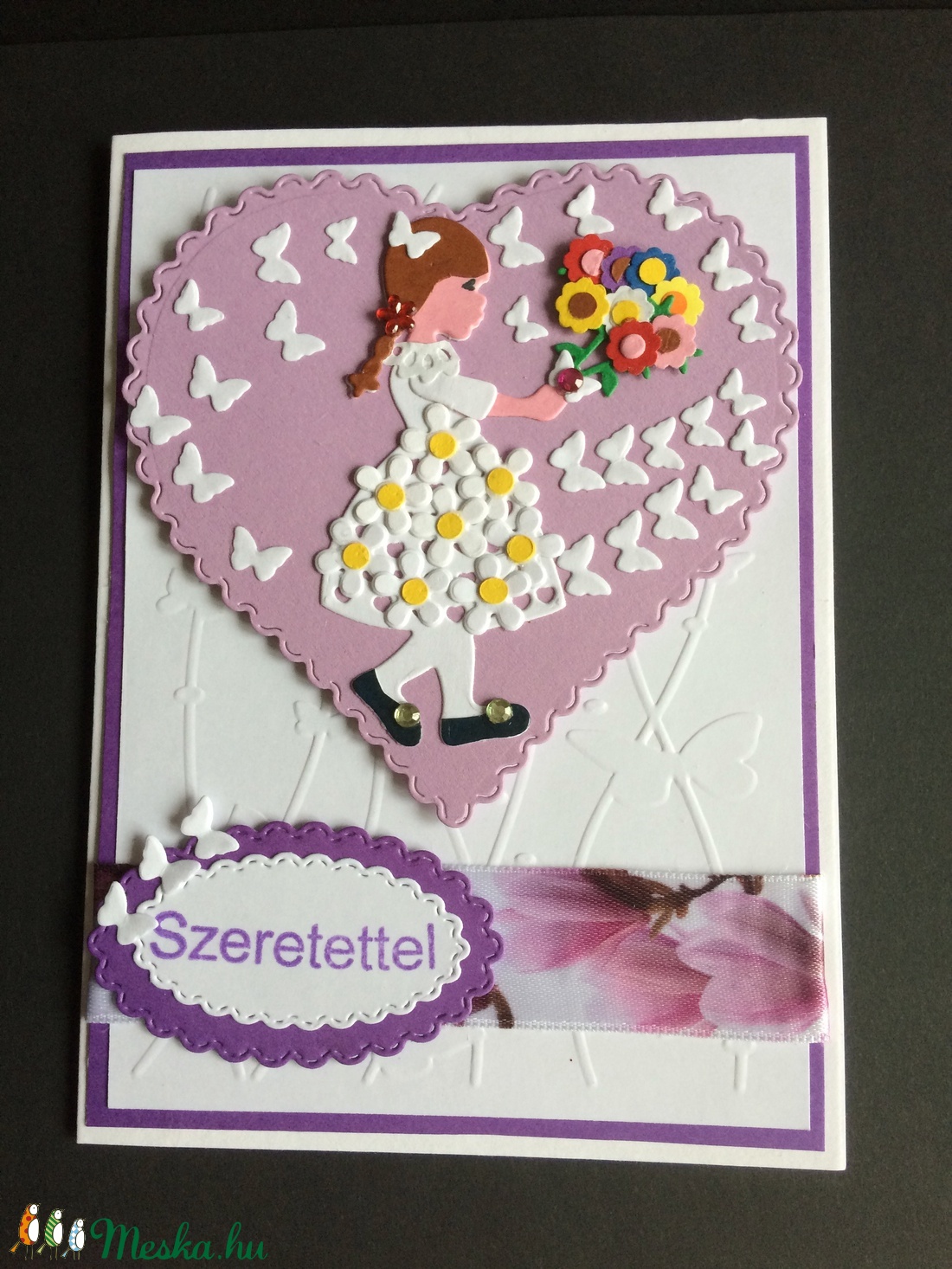 Anyák napi, Szeretettel képeslap, születésnap, névnap, óvodai ballagás, 3D, anyák napja -  - Meska.hu