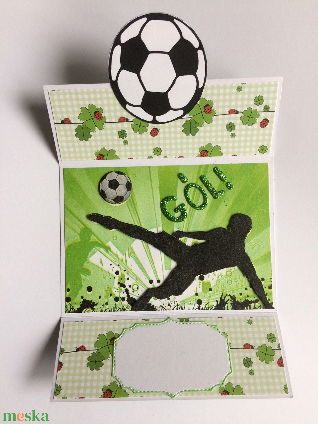 Gól! Focis képeslap, Foci világbajnokság, futball, football, soccer, focista - otthon & életmód - papír, írószer - Meska.hu