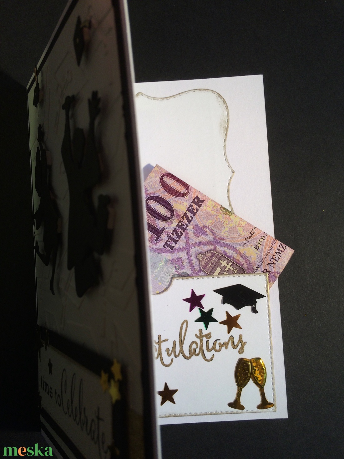 Diplomaosztó, ballagás,végzős üdvözlőlap, pénzátadó, képeslap - otthon & életmód - papír, írószer - Meska.hu