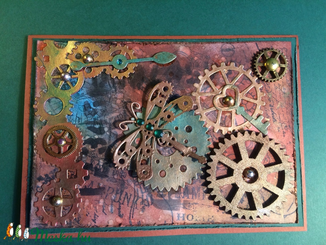 Steampunk képeslap, fogaskerék, kulcs, óra, - otthon & életmód - papír, írószer - Meska.hu Steampunk képeslap, fogaskerék, kulcs, óra, - otthon & életmód - papír, írószer - Meska.hu