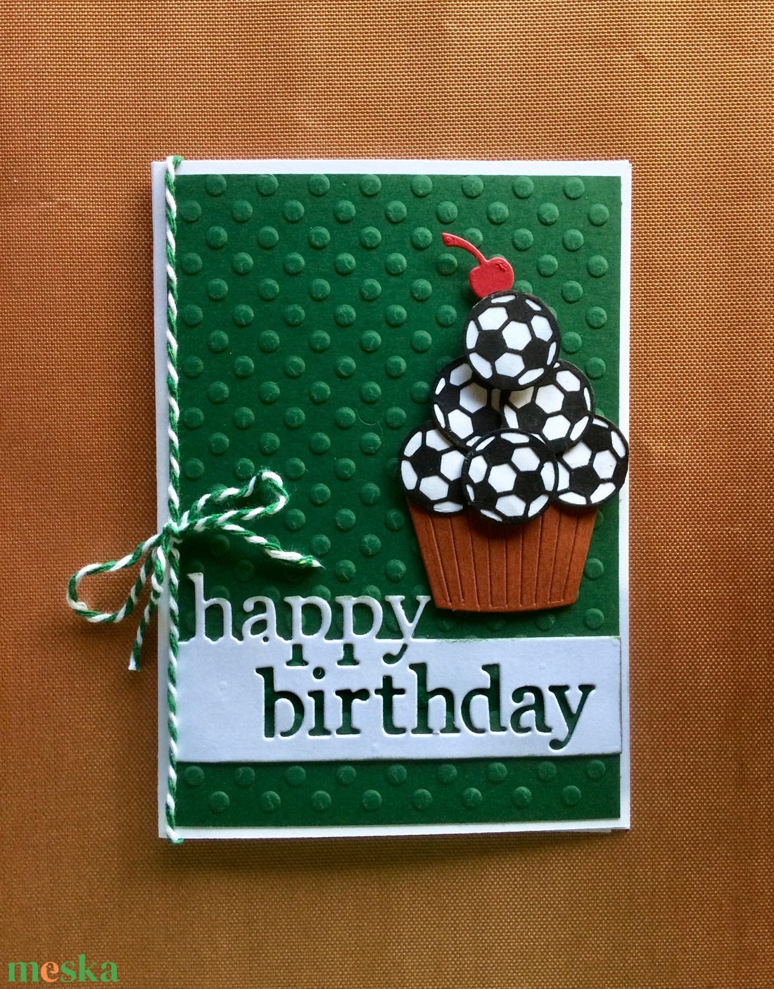 Focirajongók szülinapi képeslapja, foci, futball, muffin, születésnap - otthon & lakás - papír írószer - képeslap & levélpapír - Meska.hu