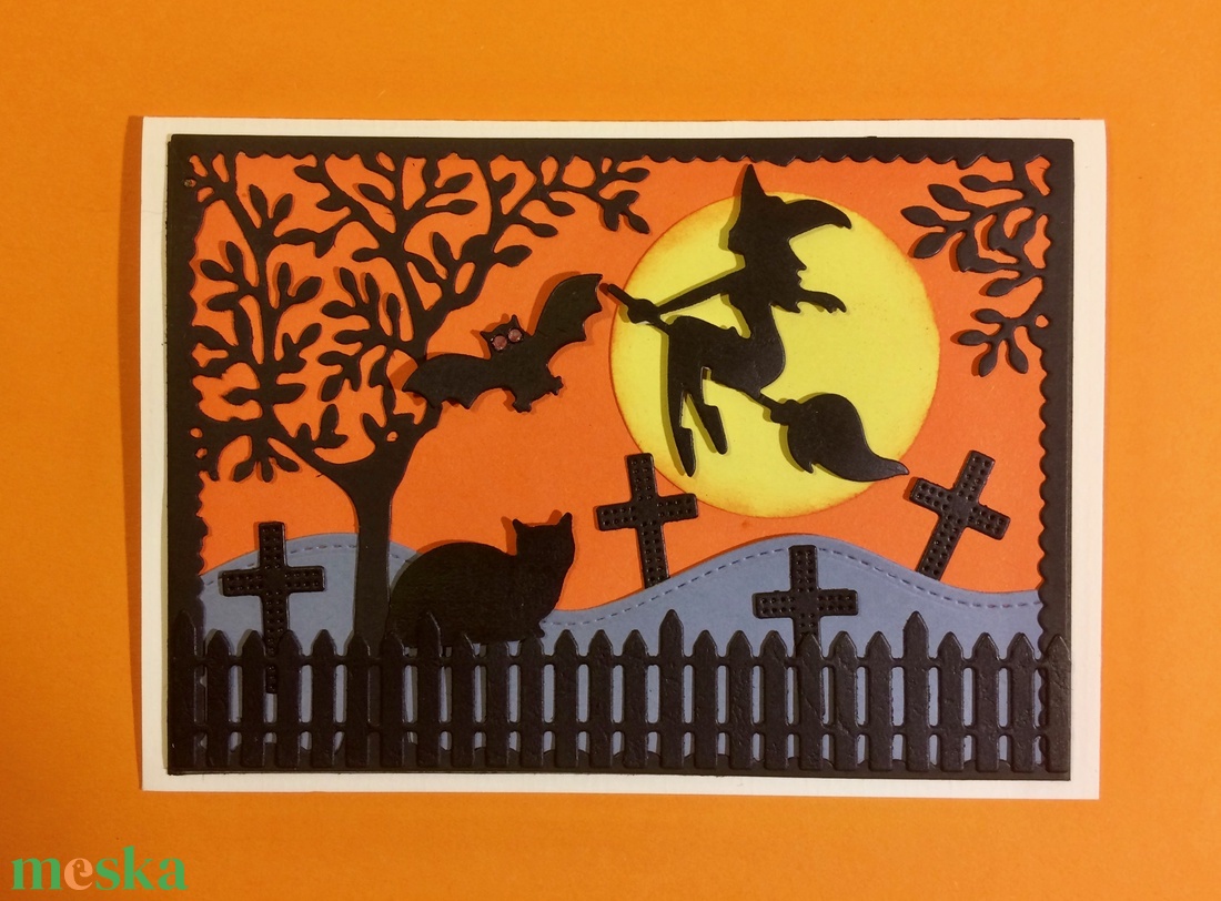 Halloween képeslap, boszorkány, macska, denevér - otthon & lakás - dekoráció - halloween - halloweeni meghívó, képeslap, ajándékkísérő - Meska.hu Halloween képeslap, boszorkány, macska, denevér - otthon & lakás - dekoráció - halloween - halloweeni meghívó, képeslap, ajándékkísérő - Meska.hu