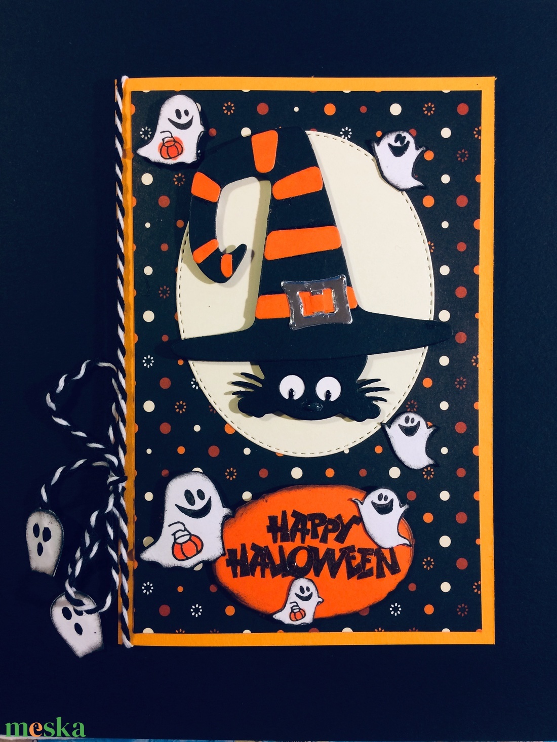 Halloween képeslap szellem, cica, kalap - halloweeni meghívó, képeslap, ajándékkísérő - halloweeni meghívó, képeslap, ajándékkísérő - Meska.hu Halloween képeslap szellem, cica, kalap - halloweeni meghívó, képeslap, ajándékkísérő - halloweeni meghívó, képeslap, ajándékkísérő - Meska.hu