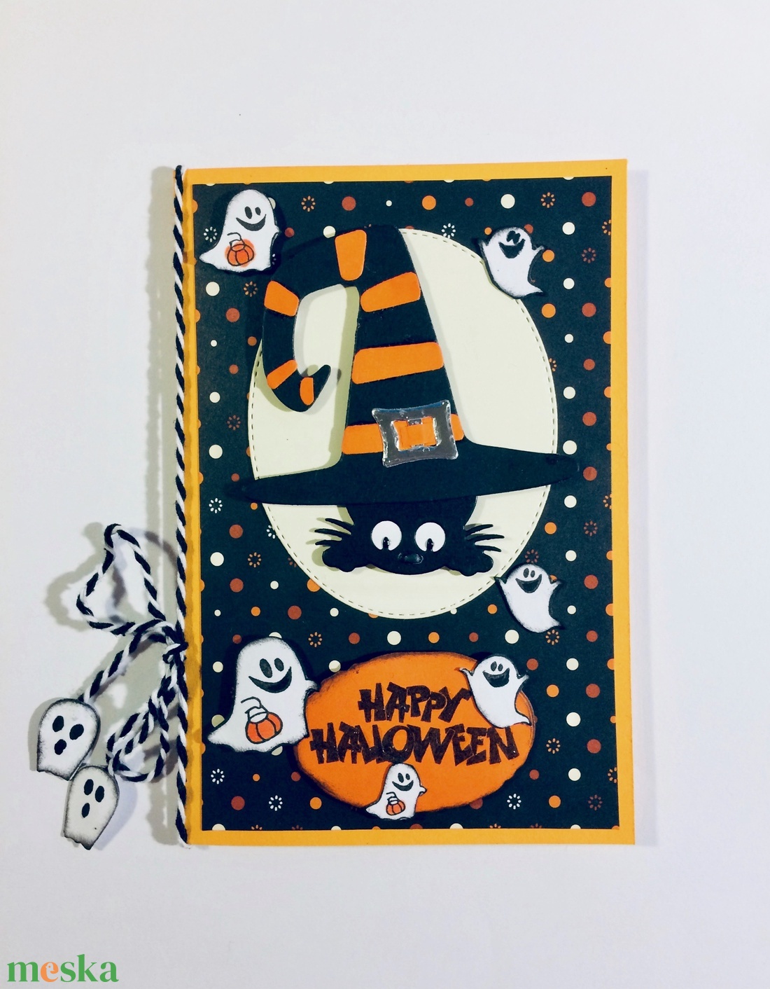 Halloween képeslap szellem, cica, kalap - halloweeni meghívó, képeslap, ajándékkísérő - halloweeni meghívó, képeslap, ajándékkísérő - Meska.hu Halloween képeslap szellem, cica, kalap - halloweeni meghívó, képeslap, ajándékkísérő - halloweeni meghívó, képeslap, ajándékkísérő - Meska.hu